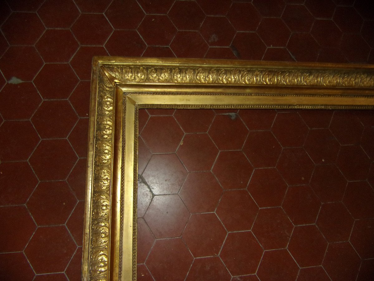 19th Century Frame, In Golden Wood.-photo-2