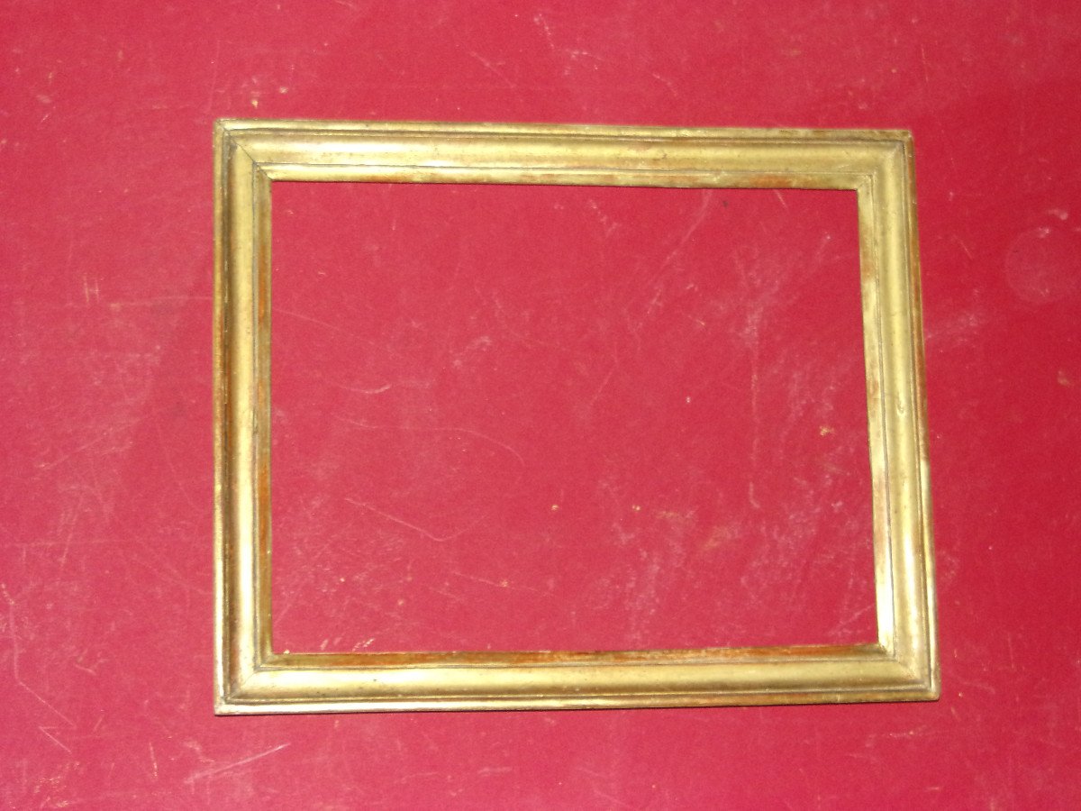 Pair Of 18th Century Frames, Louis XVI, In Golden Wood.-photo-2