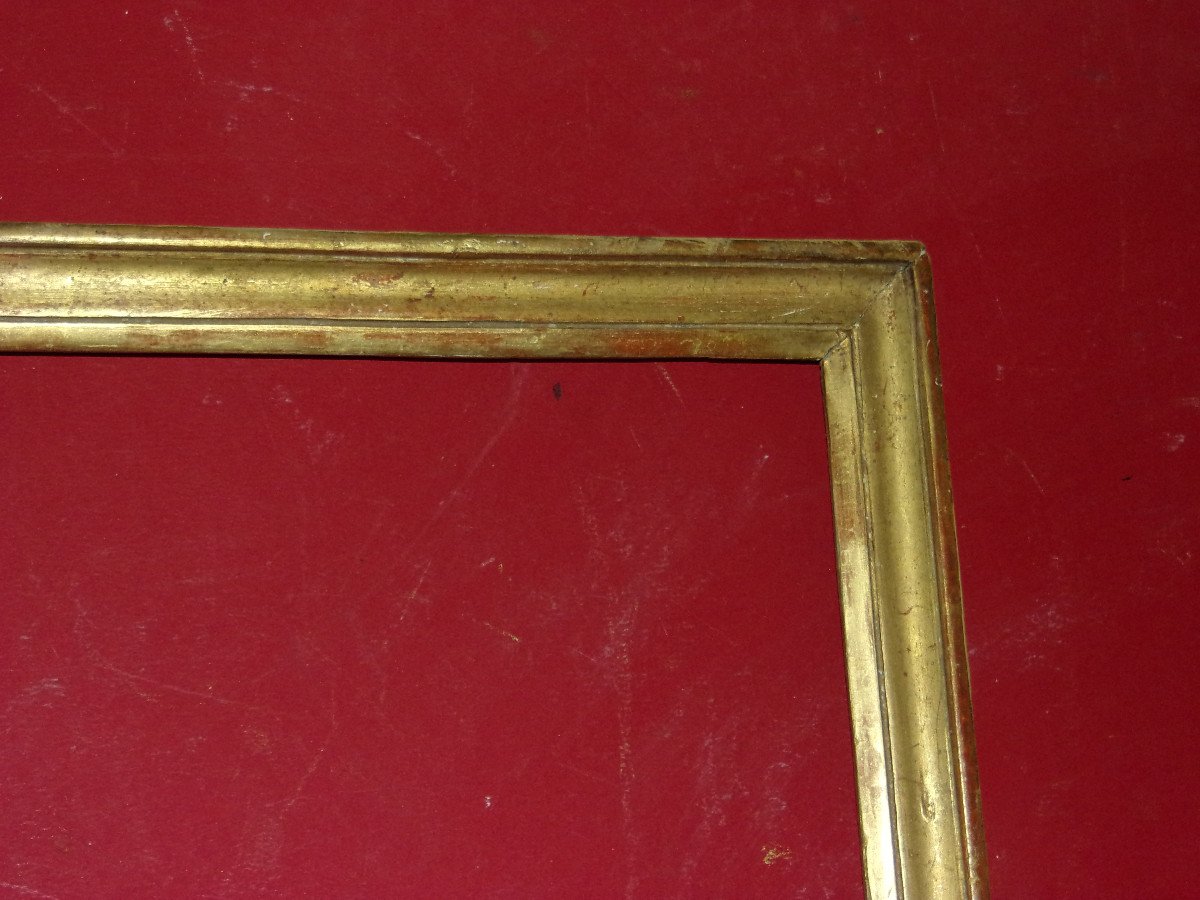 Pair Of 18th Century Frames, Louis XVI, In Golden Wood.-photo-3