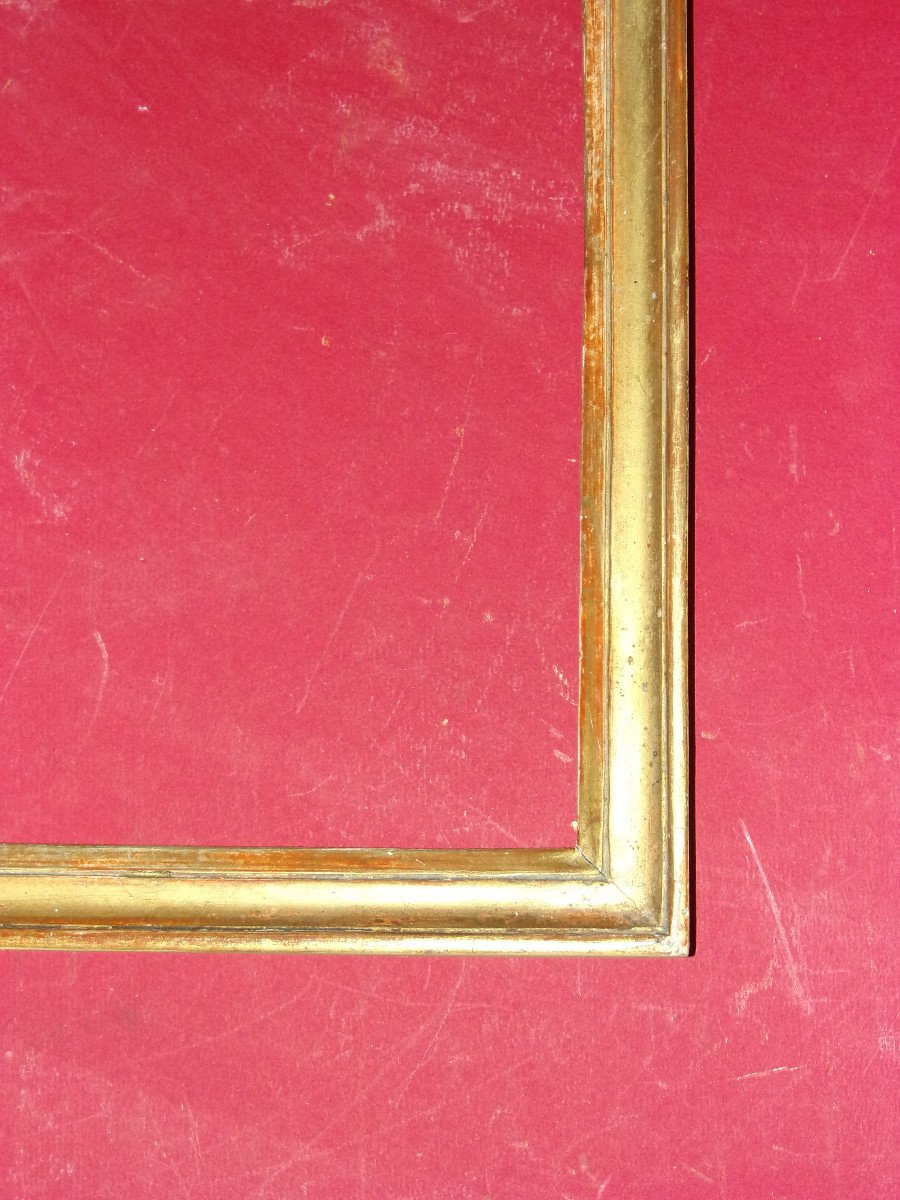 Pair Of 18th Century Frames, Louis XVI, In Golden Wood.-photo-4