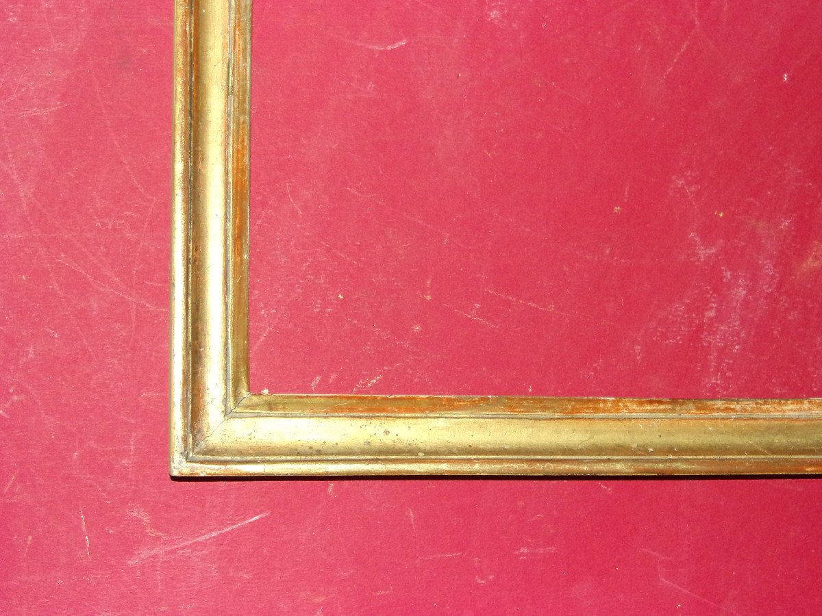 Pair Of 18th Century Frames, Louis XVI, In Golden Wood.-photo-1