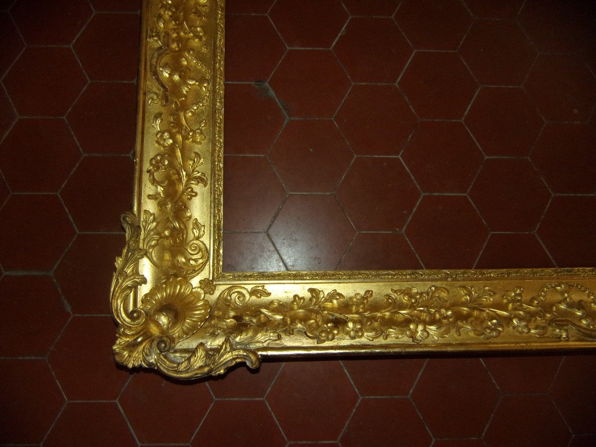 19th Century Frame, In Golden Wood.-photo-1