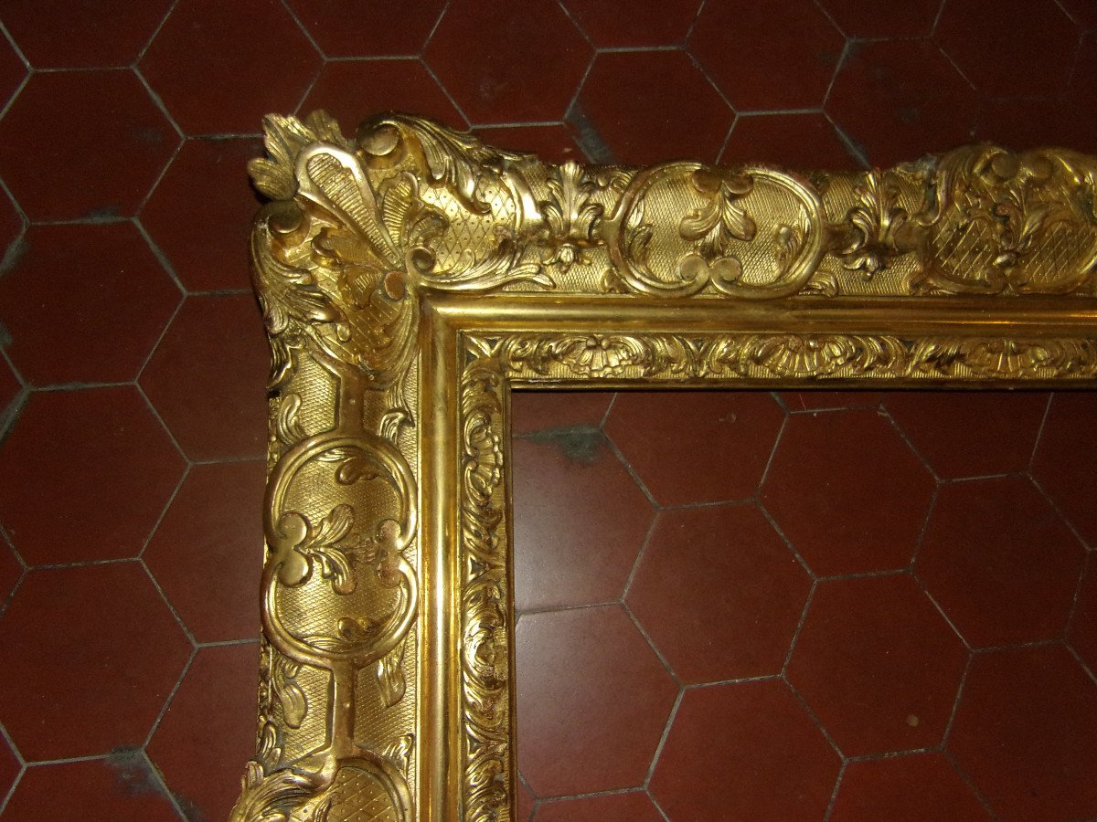 19th Century Frame, In Golden Wood.-photo-2