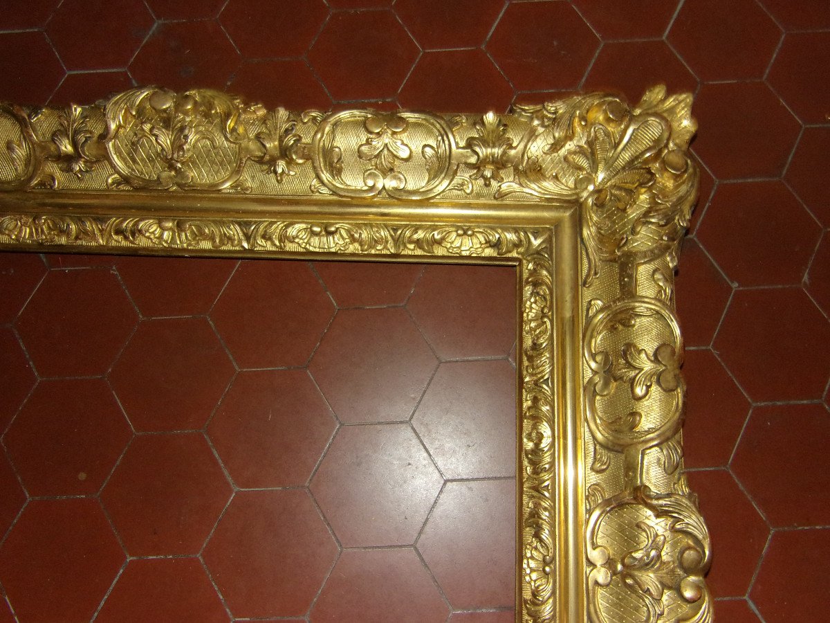 19th Century Frame, In Golden Wood.-photo-3