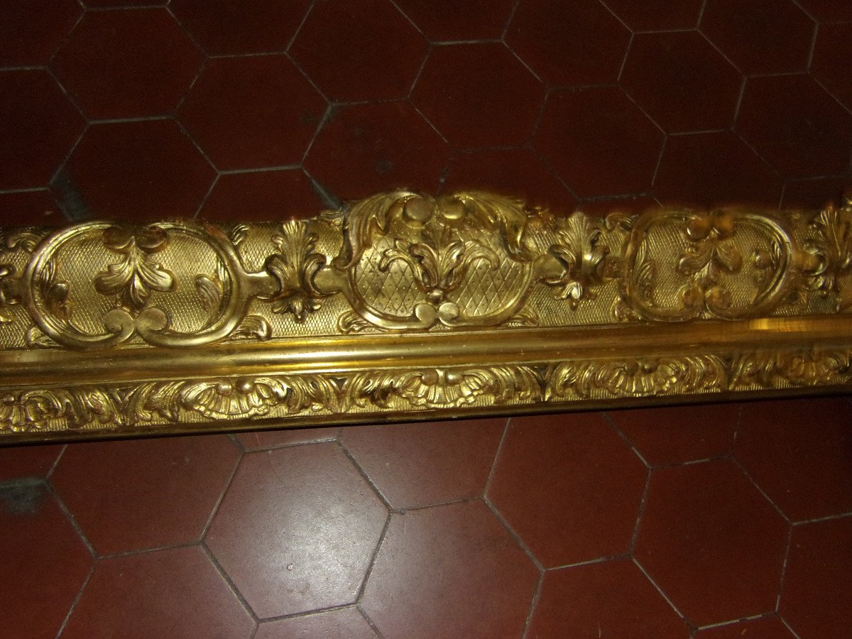 19th Century Frame, In Golden Wood.-photo-2