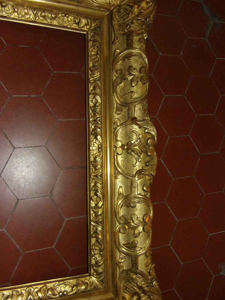 19th Century Frame, In Golden Wood.-photo-3