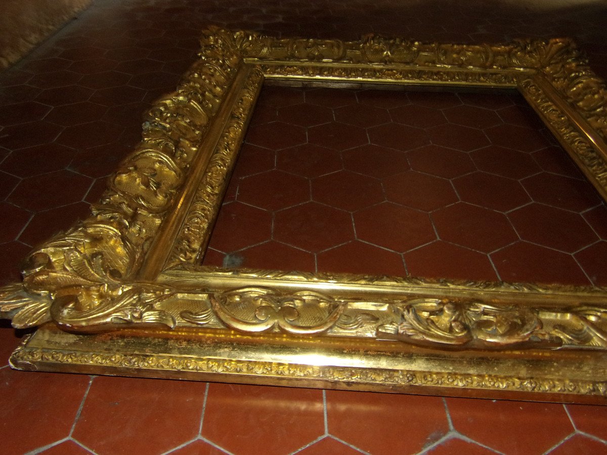 19th Century Frame, In Golden Wood.-photo-4