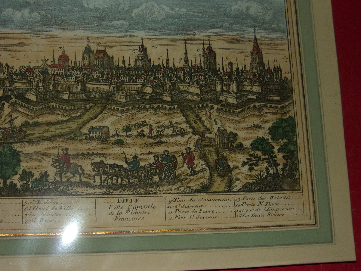 Lille, Engraving From  17 Th Century.-photo-3