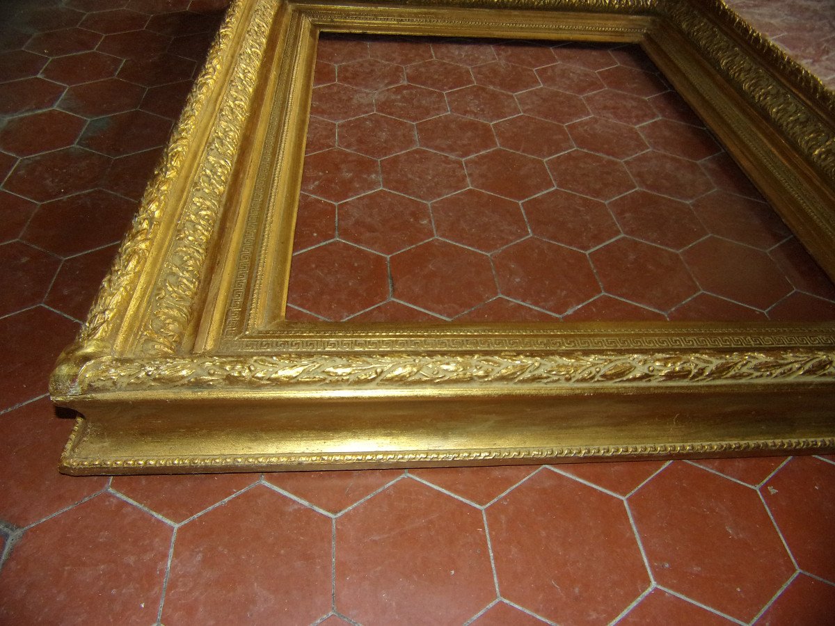 19th Century Frame, In Golden Wood.-photo-3