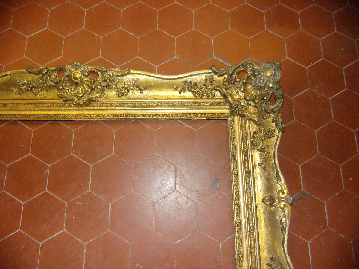 19th Century Frame, In Golden Wood.-photo-3