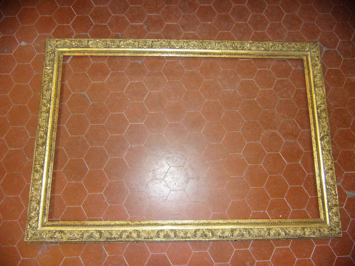 Large 19th Century Frame, In Golden Wood.