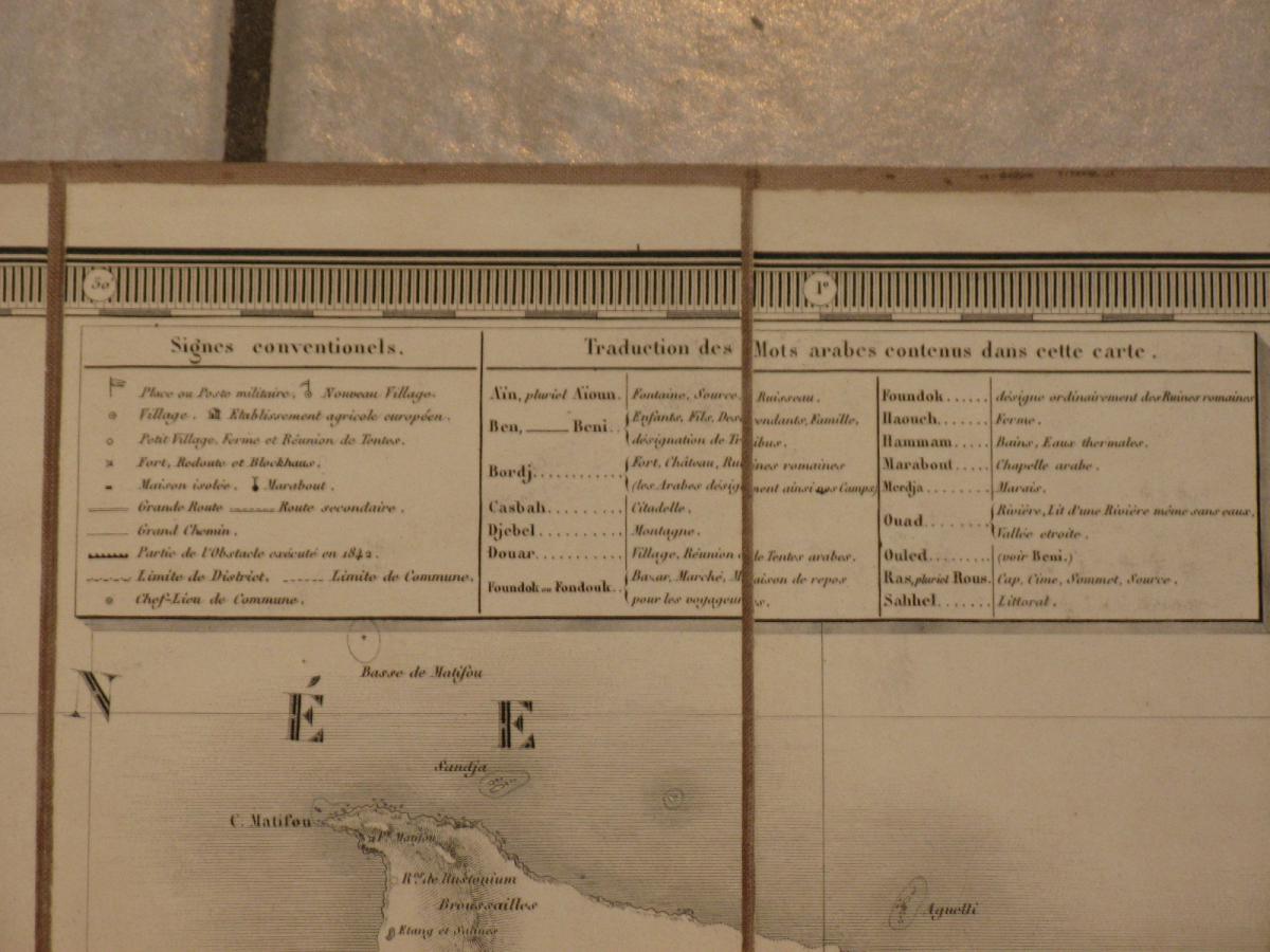 Carte Topographique Du Massif d'Alger, 1845.-photo-3