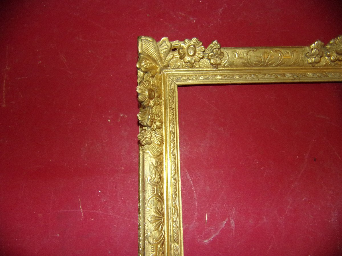 19th Century Frame, In Golden Wood.-photo-2