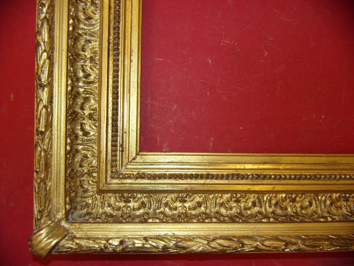 19th Century Frame, In Golden Wood.-photo-1