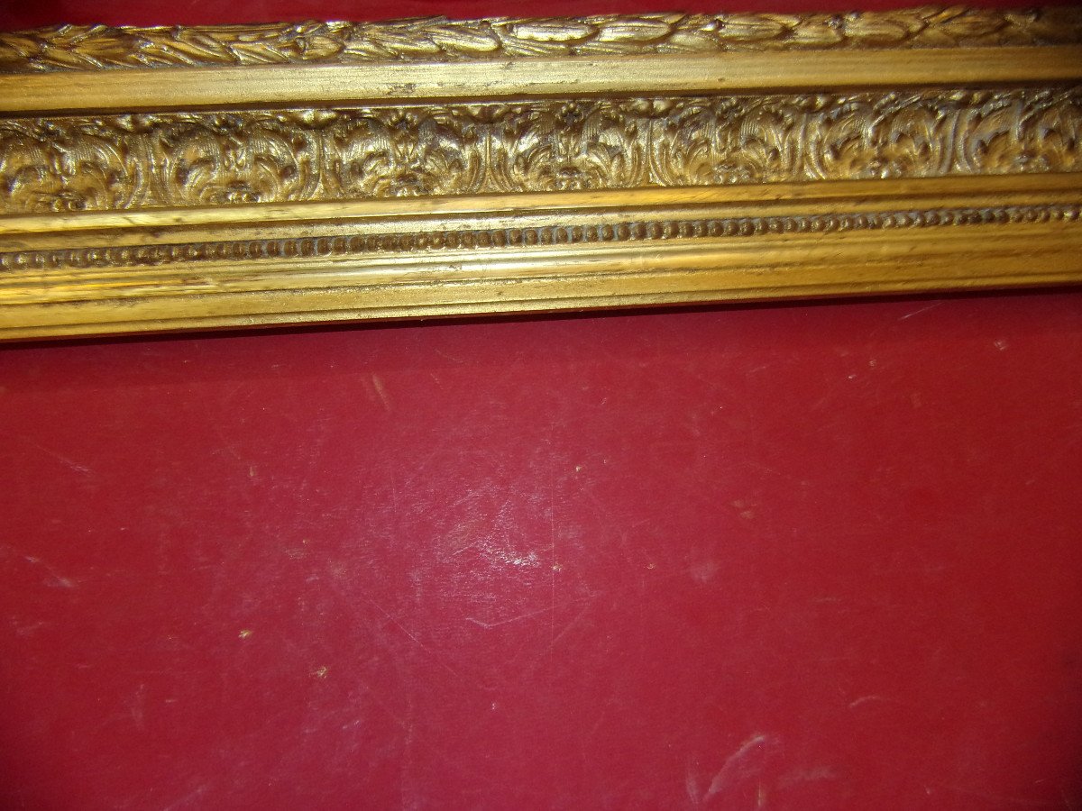 19th Century Frame, In Golden Wood.-photo-2