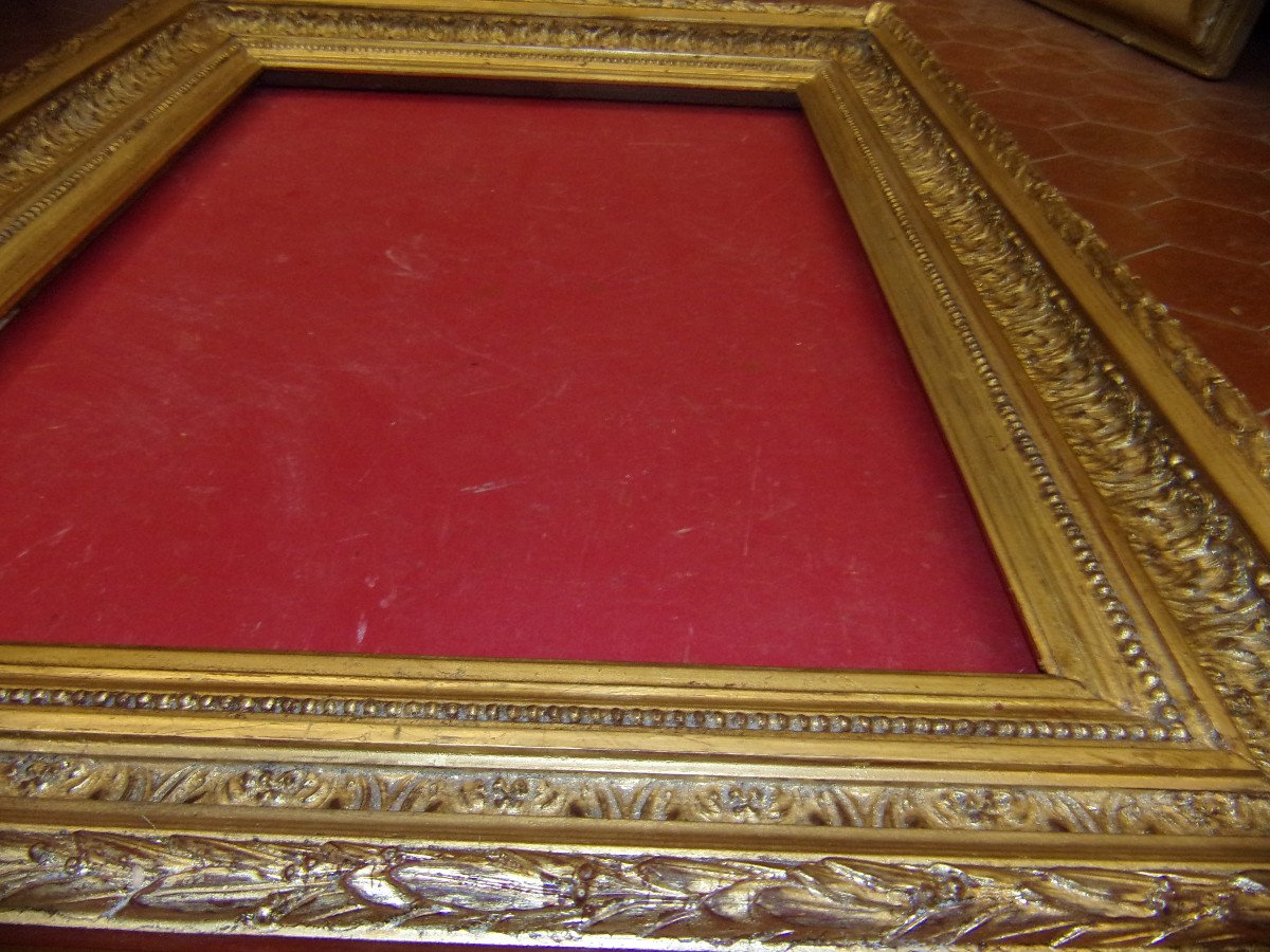 19th Century Frame, In Golden Wood.-photo-3