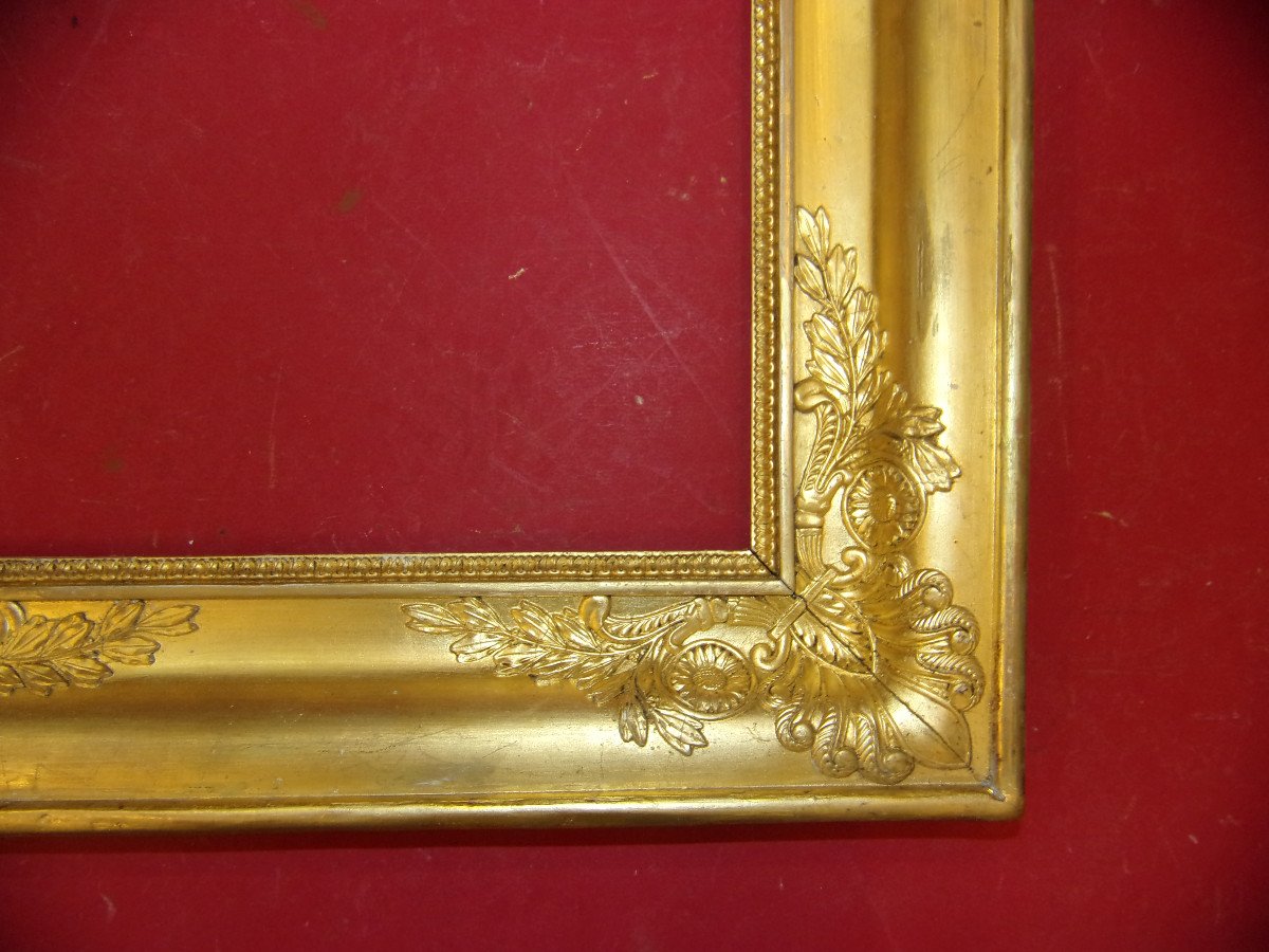 Pair Of 19th Century Frames, In Golden Wood.-photo-1