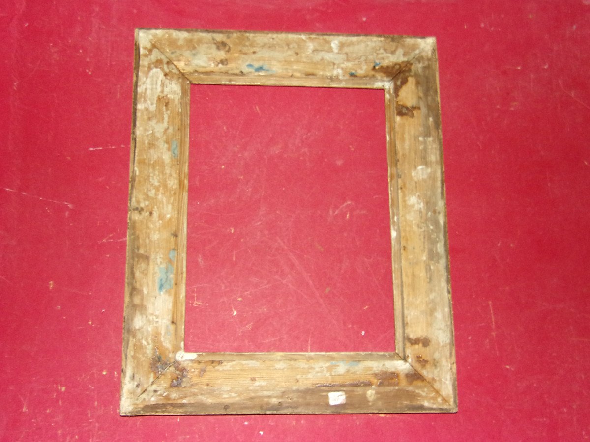Pair Of 19th Century Frames, In Golden Wood.-photo-4