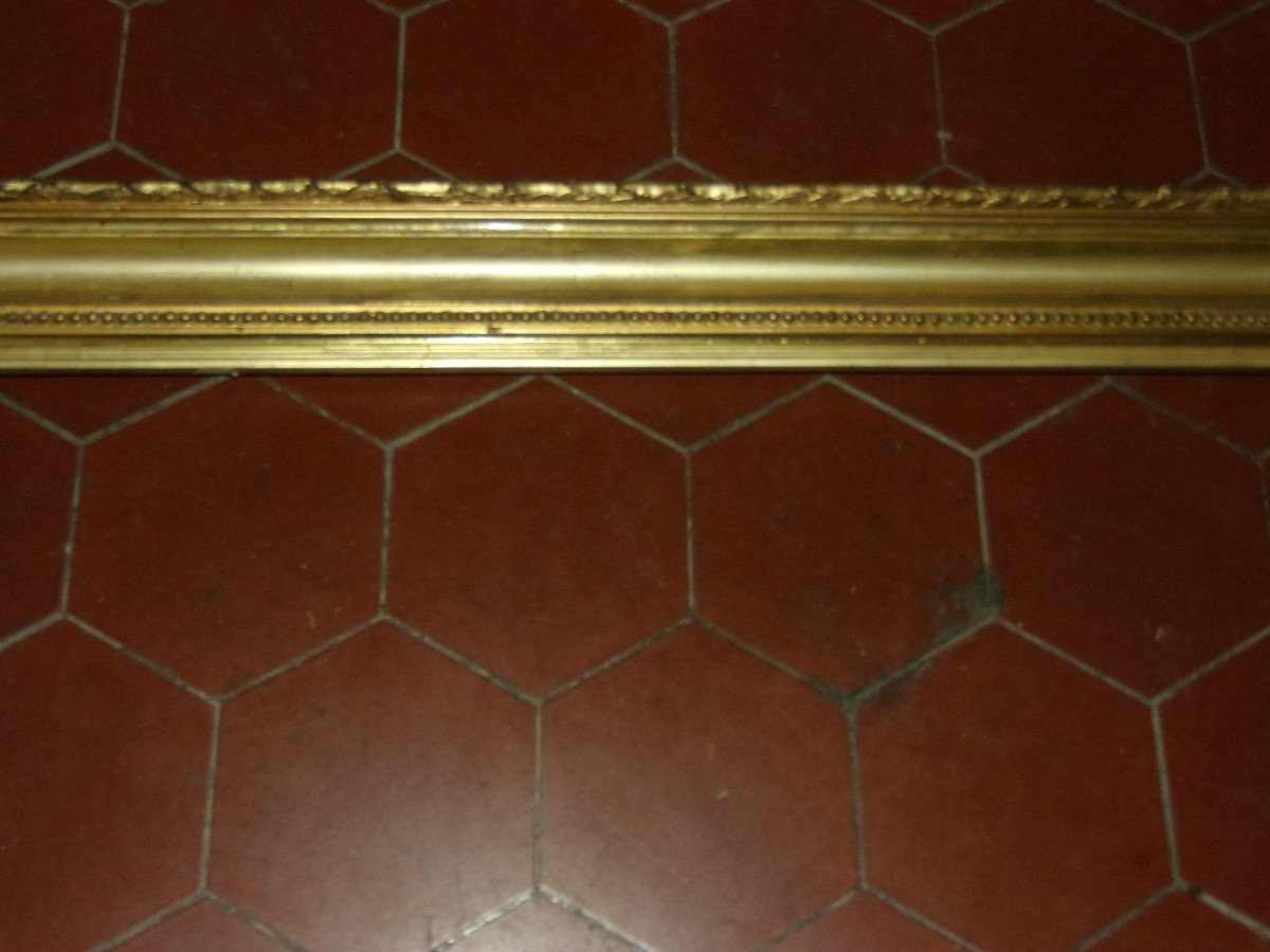 Large Pair Of 19th Century Frames, In Gilded Wood.-photo-3