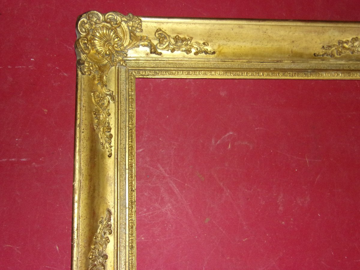 19th Century Frame, In Gilded Wood.-photo-2