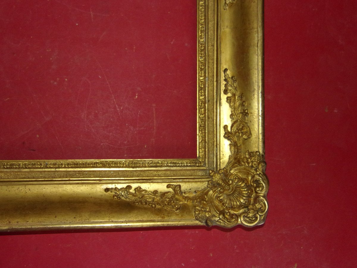 19th Century Frame, In Gilded Wood.-photo-4