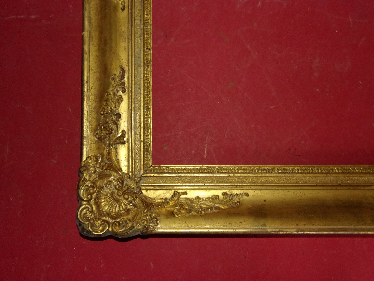 19th Century Frame, In Gilded Wood.-photo-1