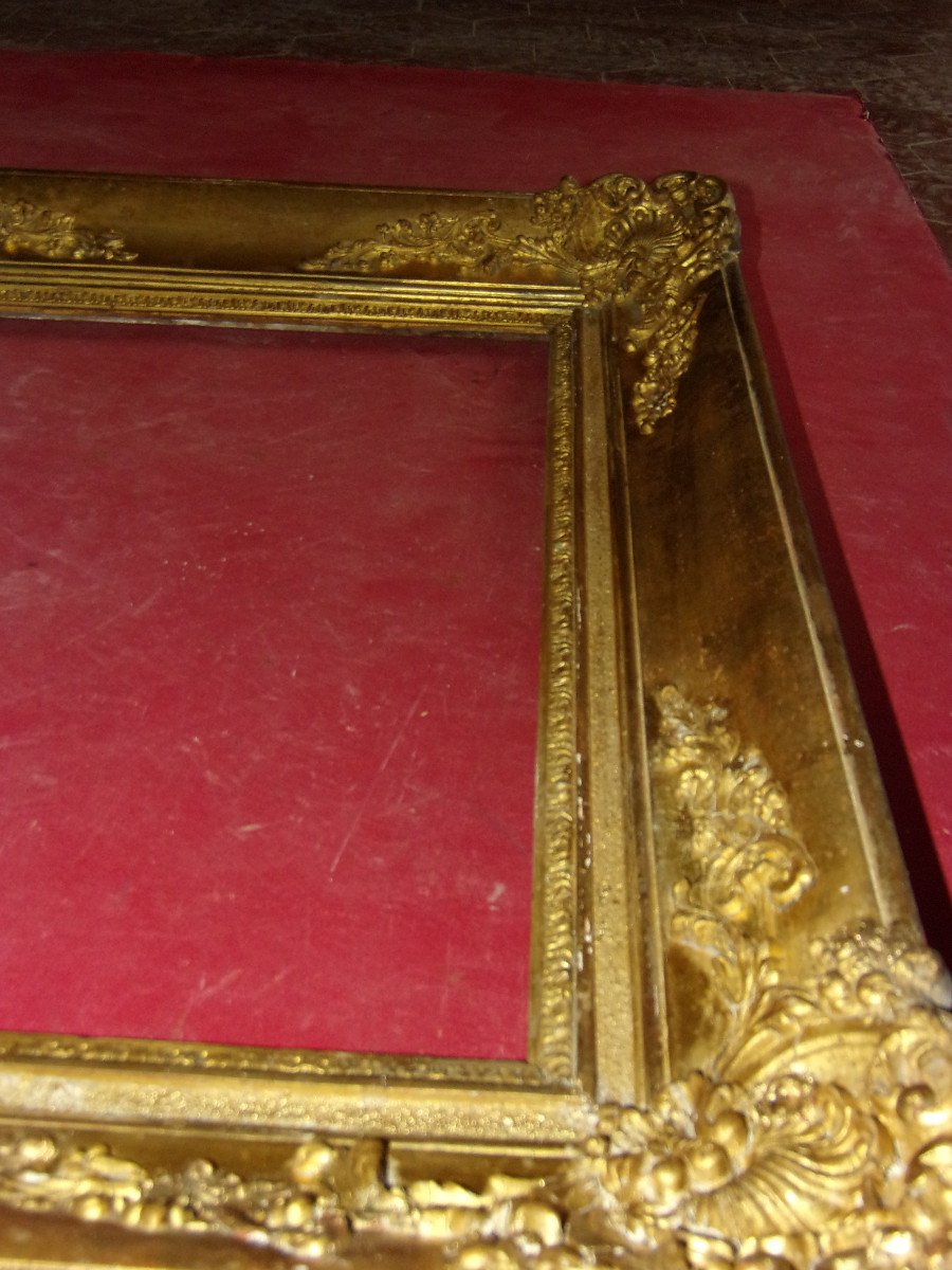 19th Century Frame, In Gilded Wood.-photo-3