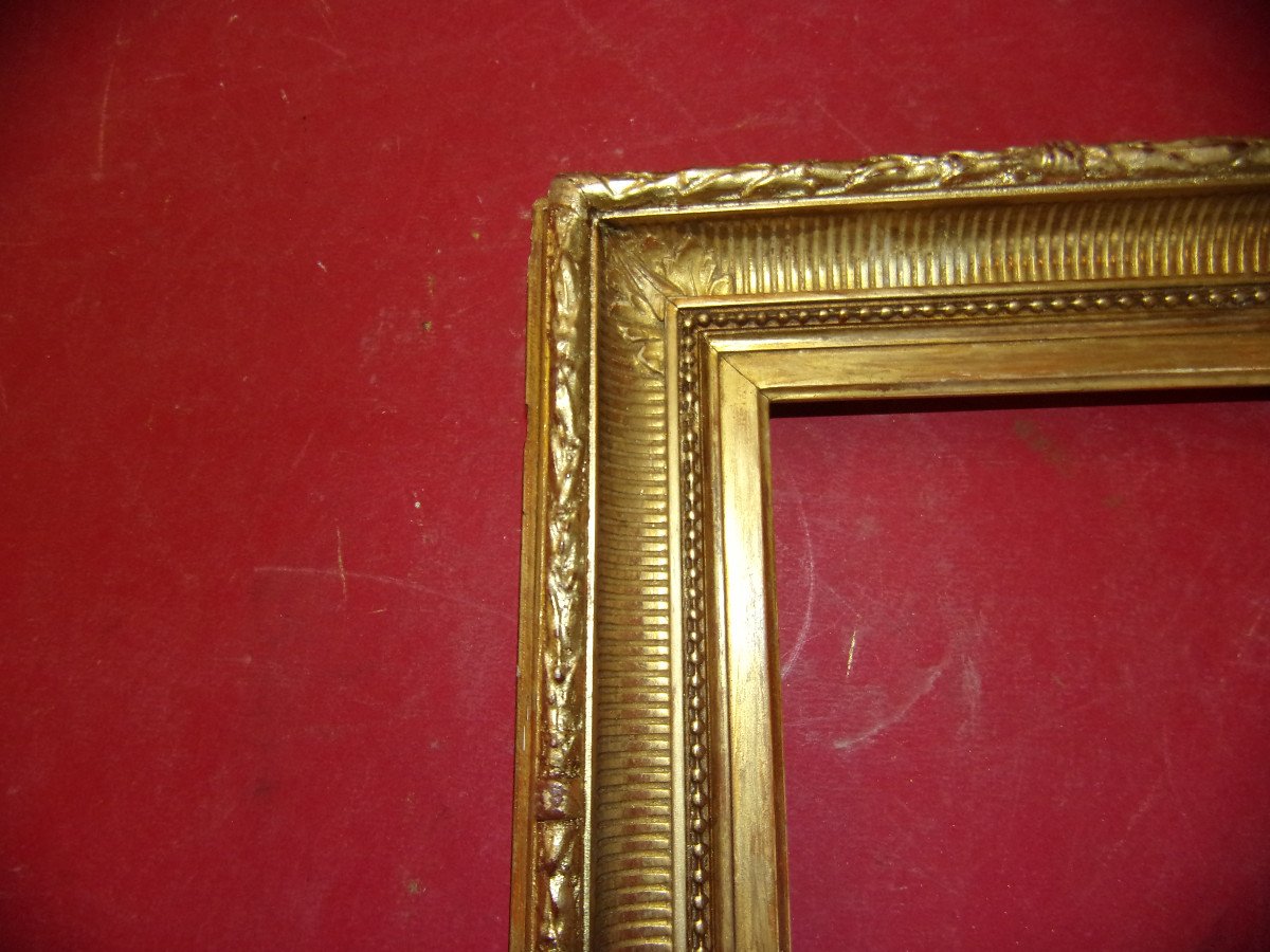 Small 19th Century Channel Frame In Gilded Wood.-photo-2