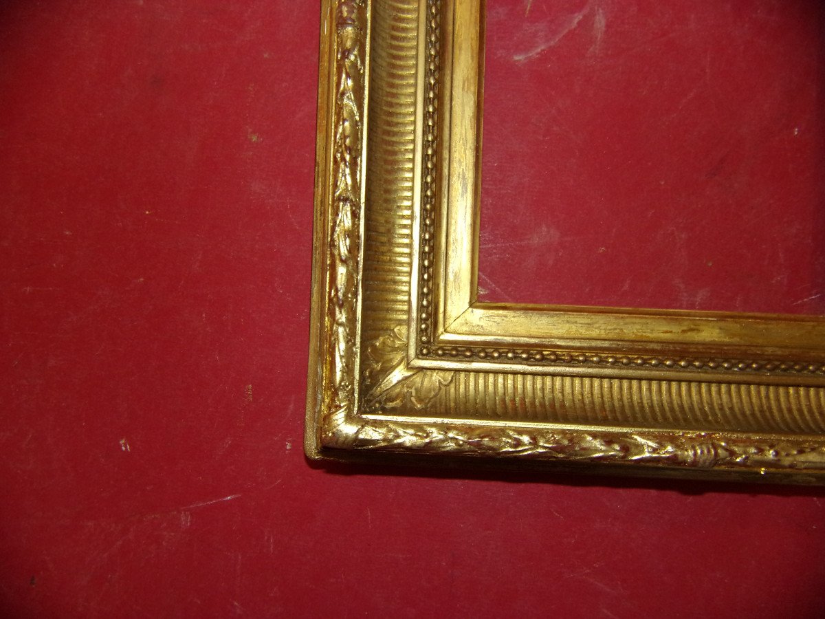 Small 19th Century Channel Frame In Gilded Wood.-photo-1