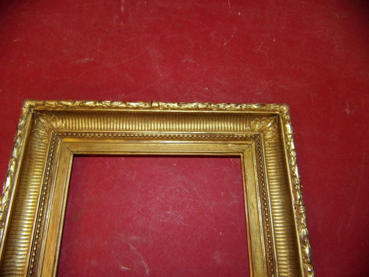 Small 19th Century Channel Frame In Gilded Wood.-photo-2