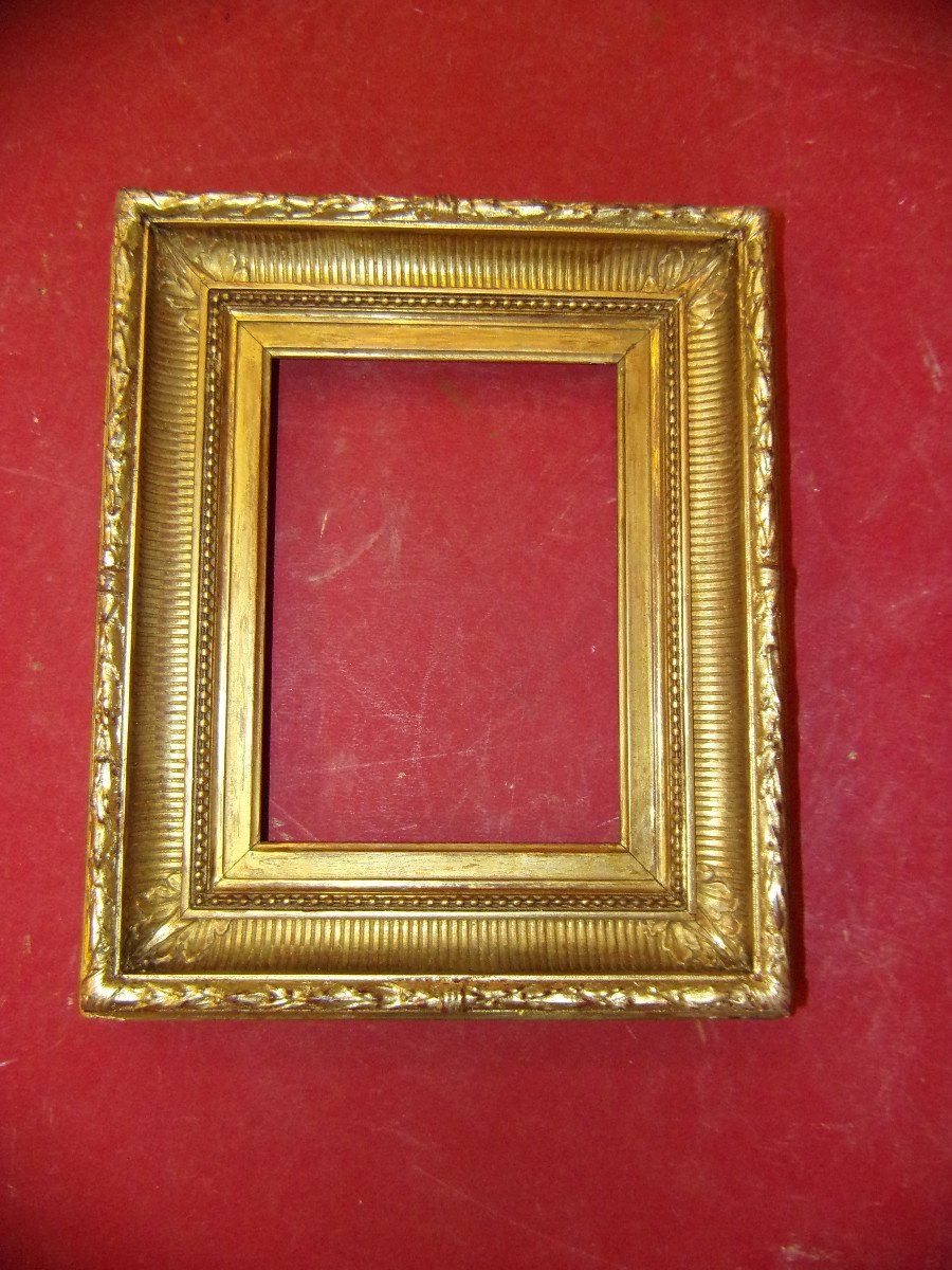 Small 19th Century Channel Frame In Gilded Wood.