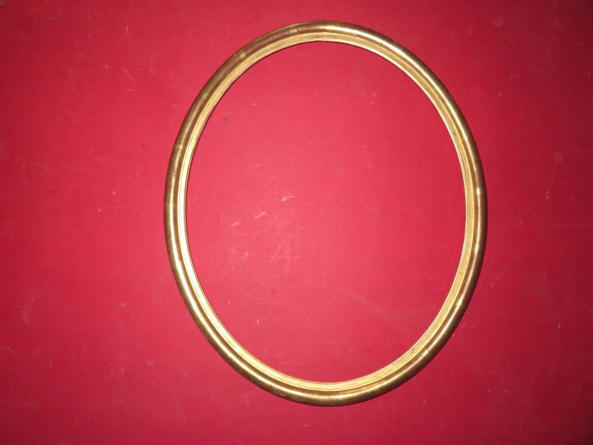 Oval Frame, 19th Time, In Golden Wood.