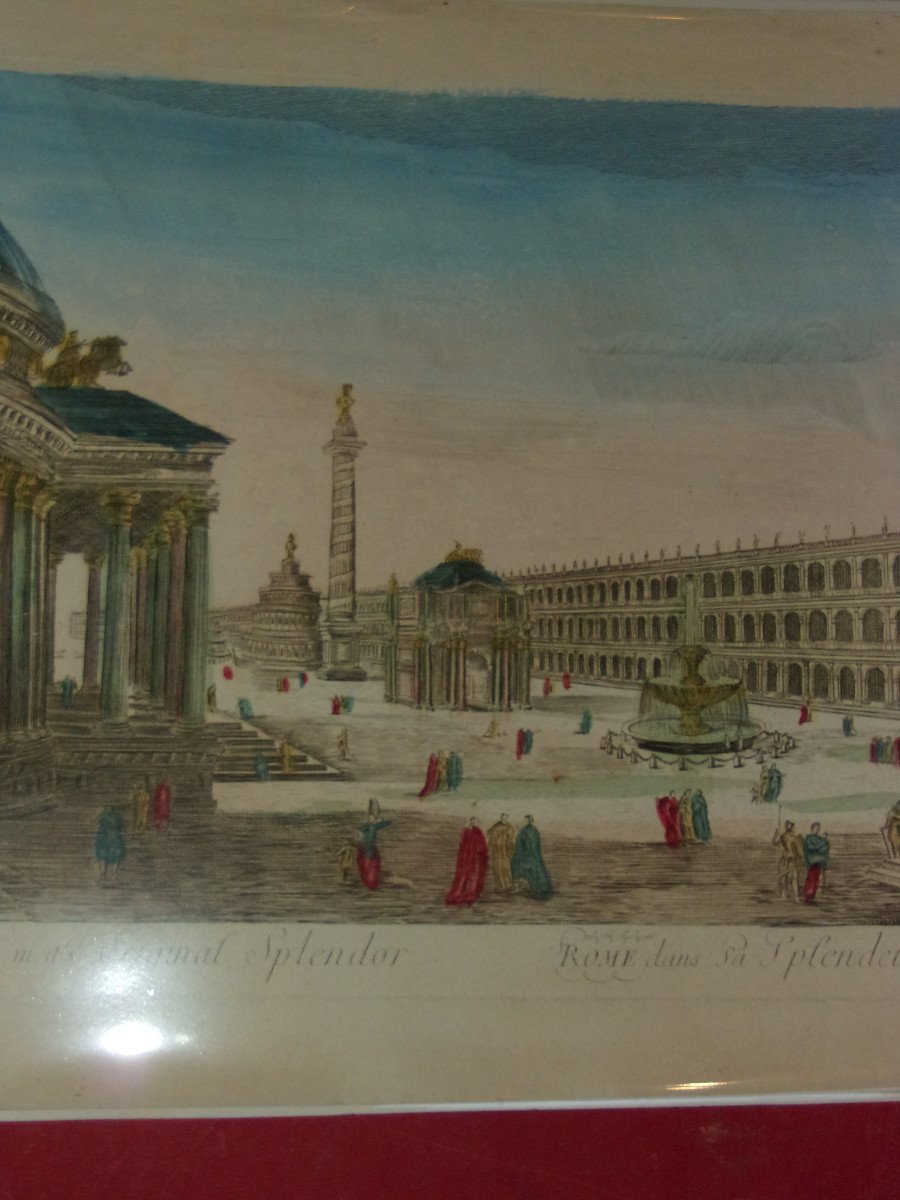 Rome, In Its Ancient Splendor, 18th Century Optical View.-photo-4