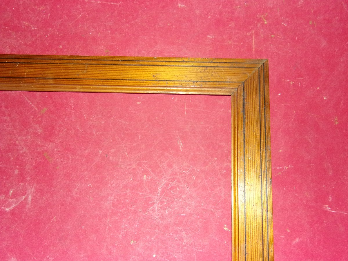 Pitchpin Wooden Frame, 19th Century.-photo-3