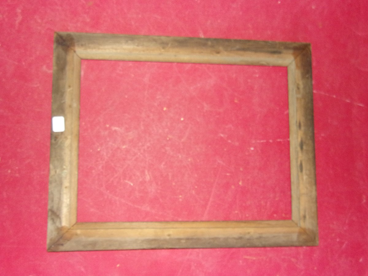 Pitchpin Wooden Frame, 19th Century.-photo-3