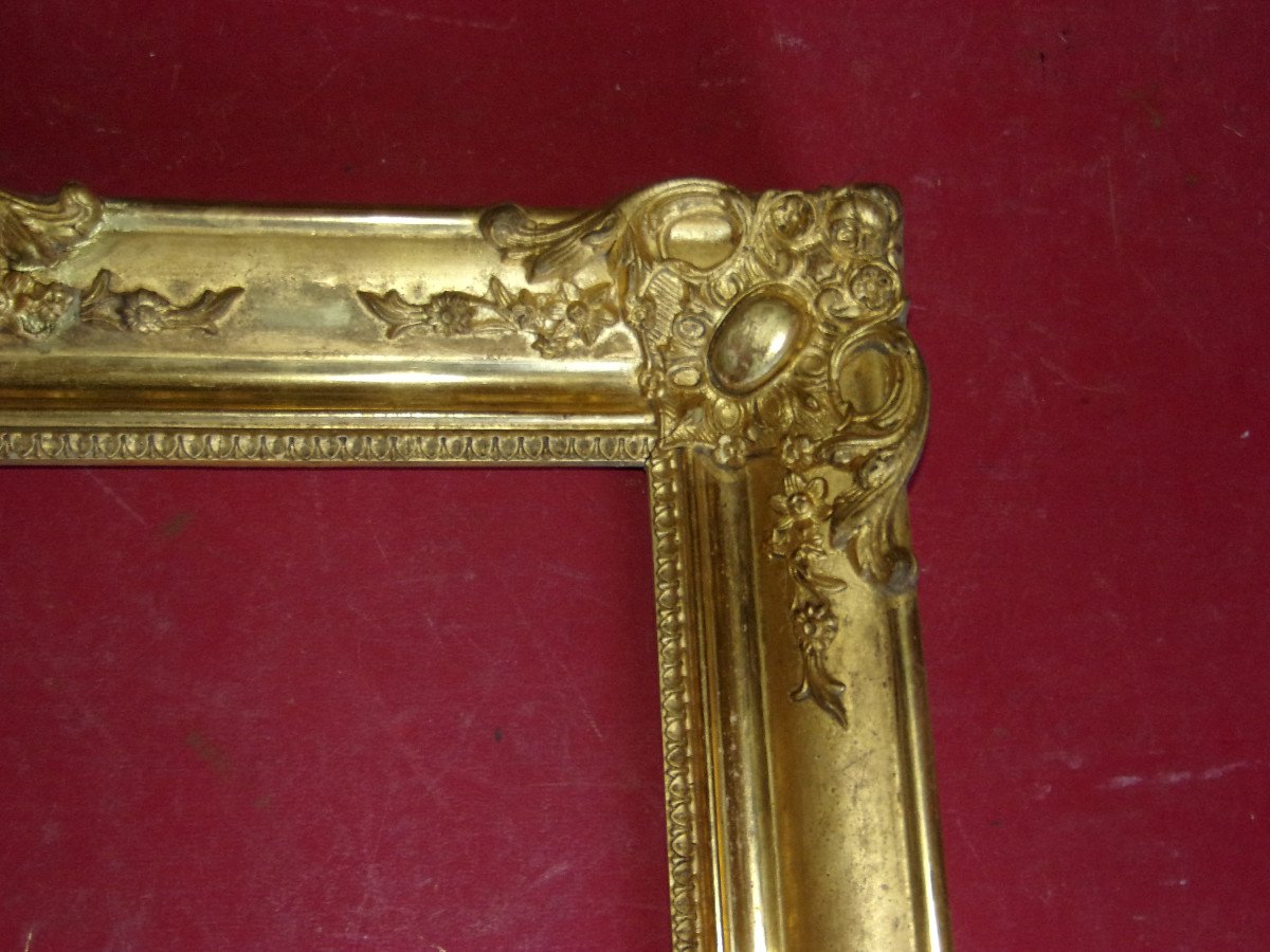 19th Century Frame, In Gilded Wood.-photo-3