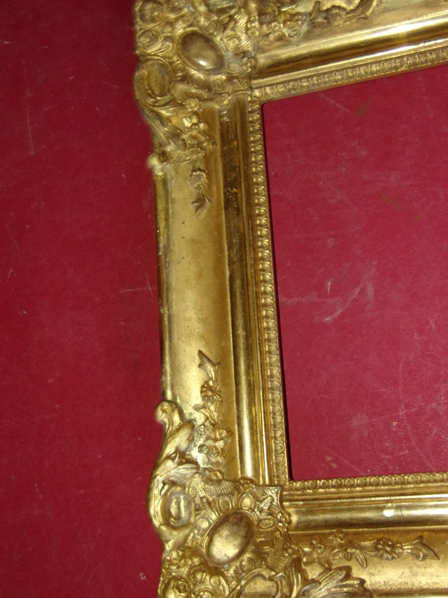 19th Century Frame, In Gilded Wood.-photo-2