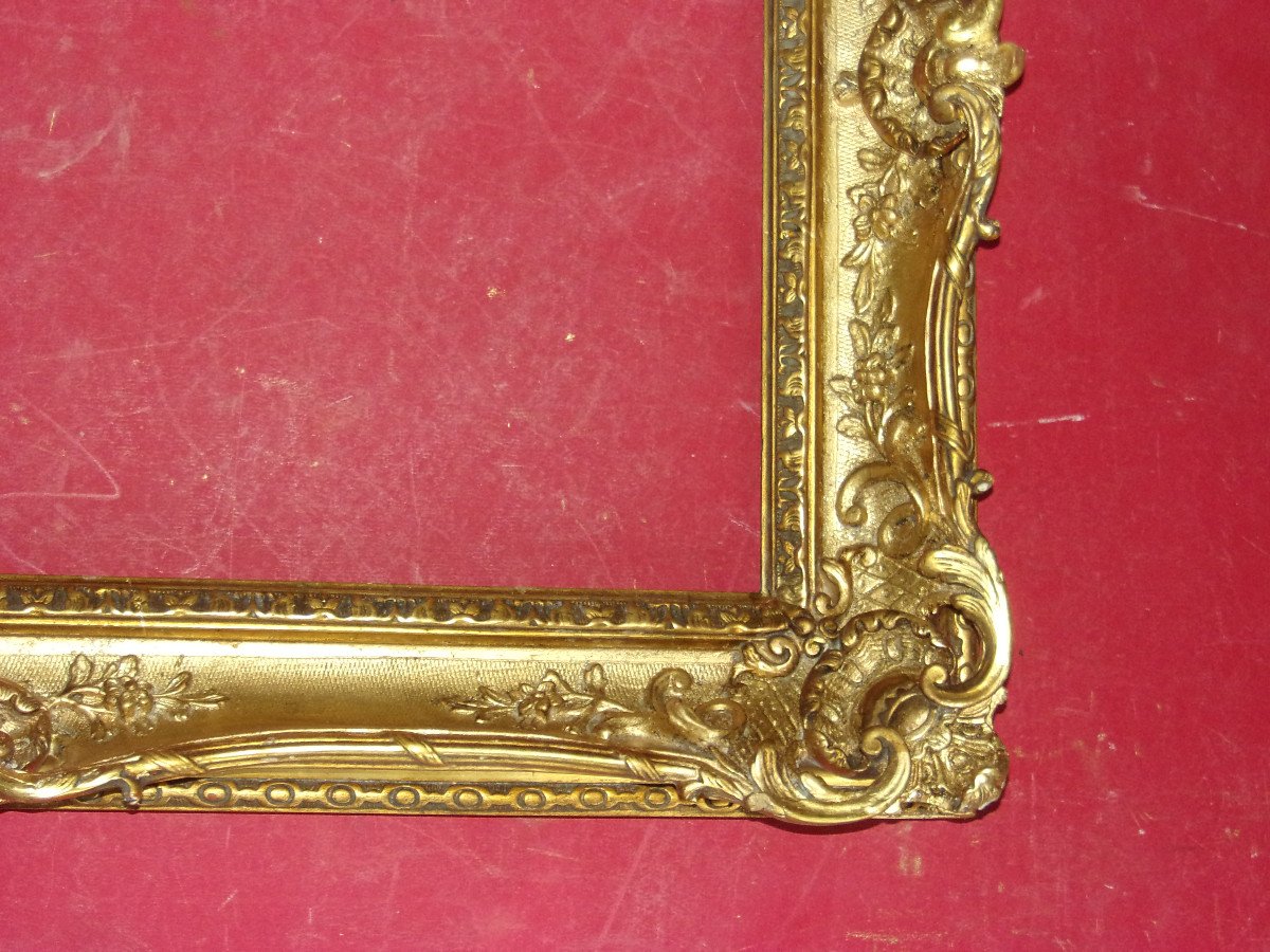 19th Century Frame, Louis XV Style, In Gilded Wood.-photo-4