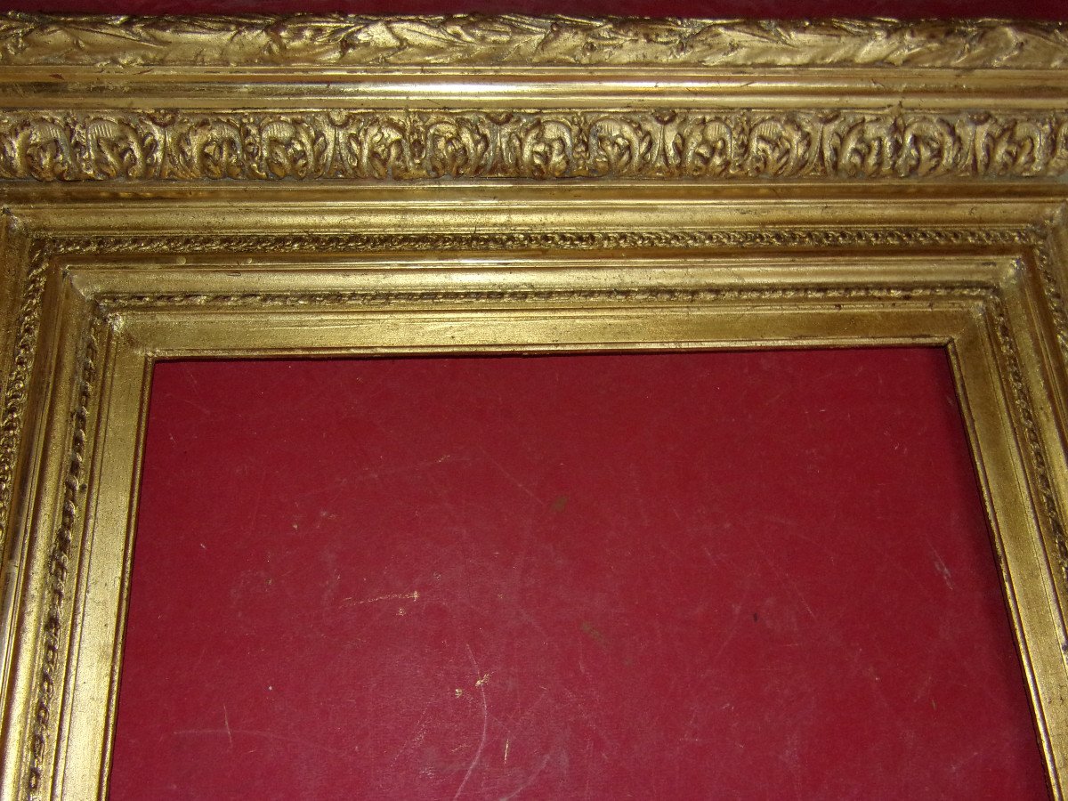 19th Century Frame, In Gilded Wood.-photo-2