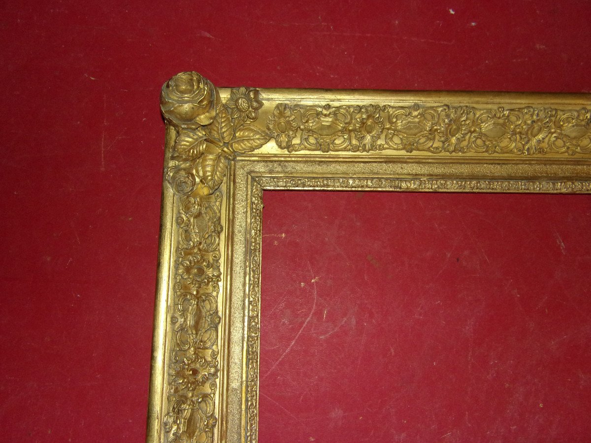 19th Century Frame, In Gilded Wood.-photo-2