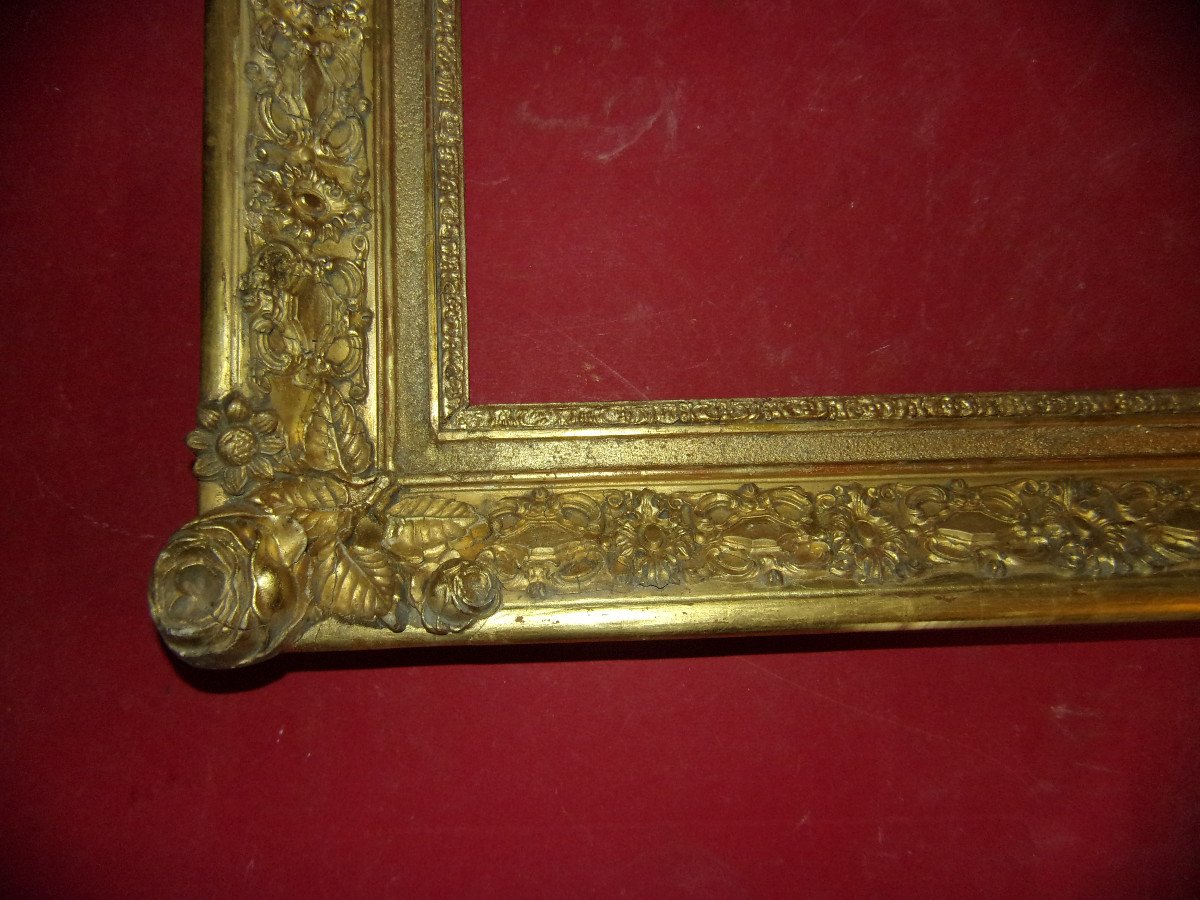 19th Century Frame, In Gilded Wood.-photo-1