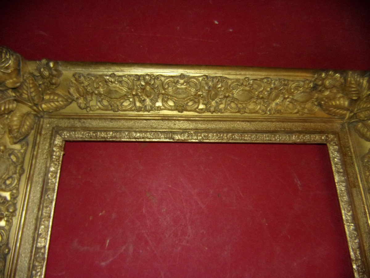 19th Century Frame, In Gilded Wood.-photo-2