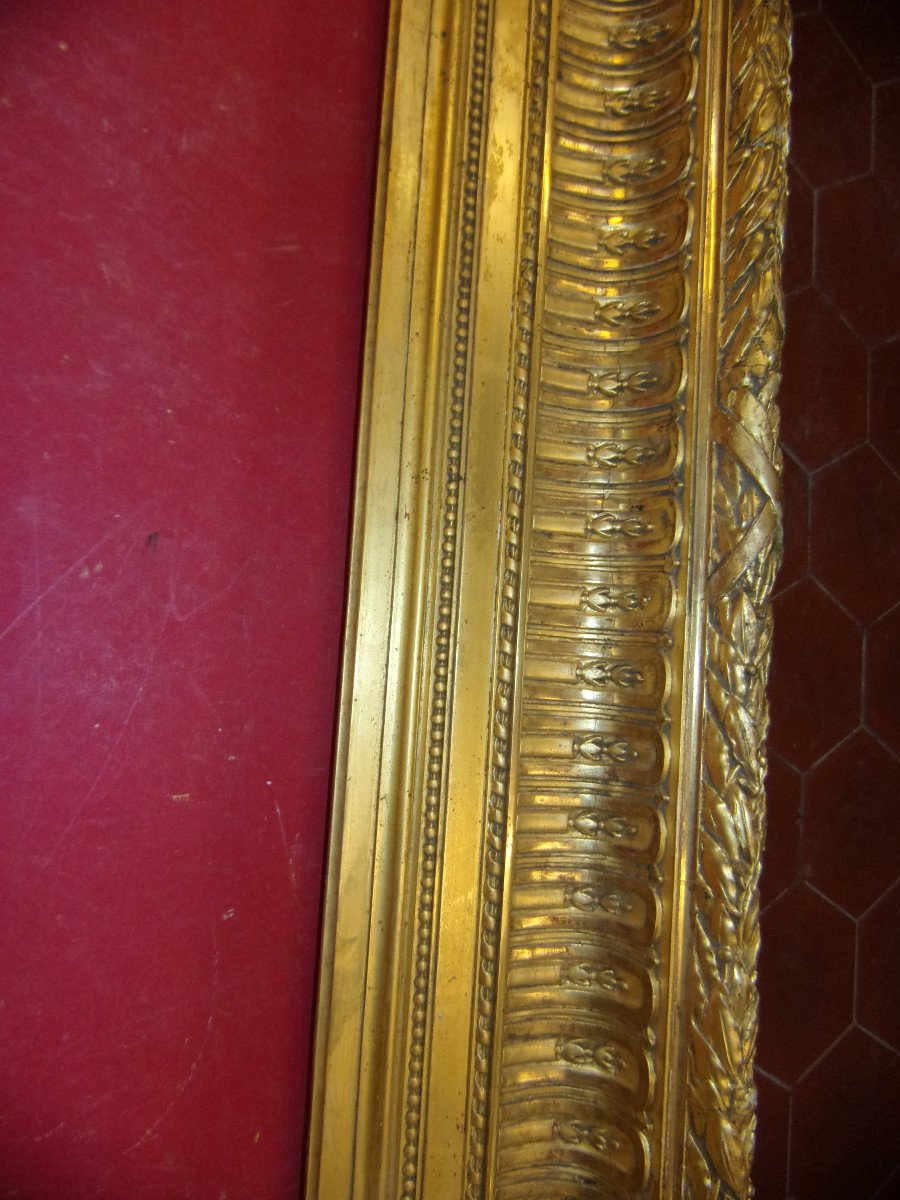  19th Century Frame, In Gilded Wood.-photo-2