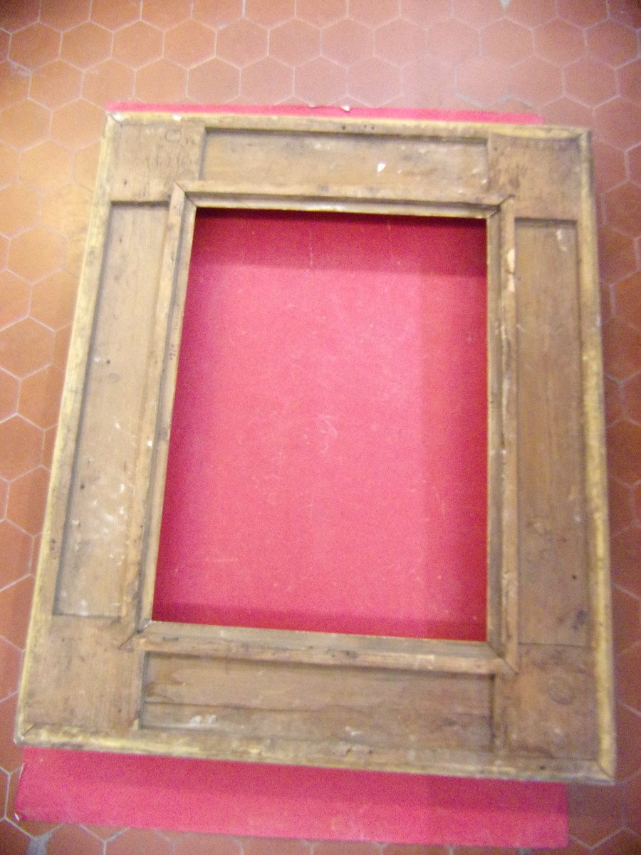  19th Century Frame, In Gilded Wood.-photo-4