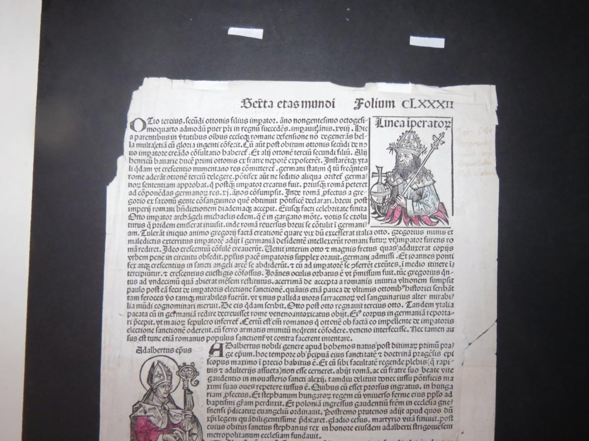 Page d'Un Incunable, époque XV ème.-photo-1