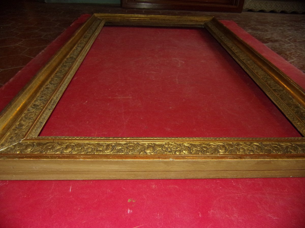 19th Century Frame, In Gilded Wood.-photo-4