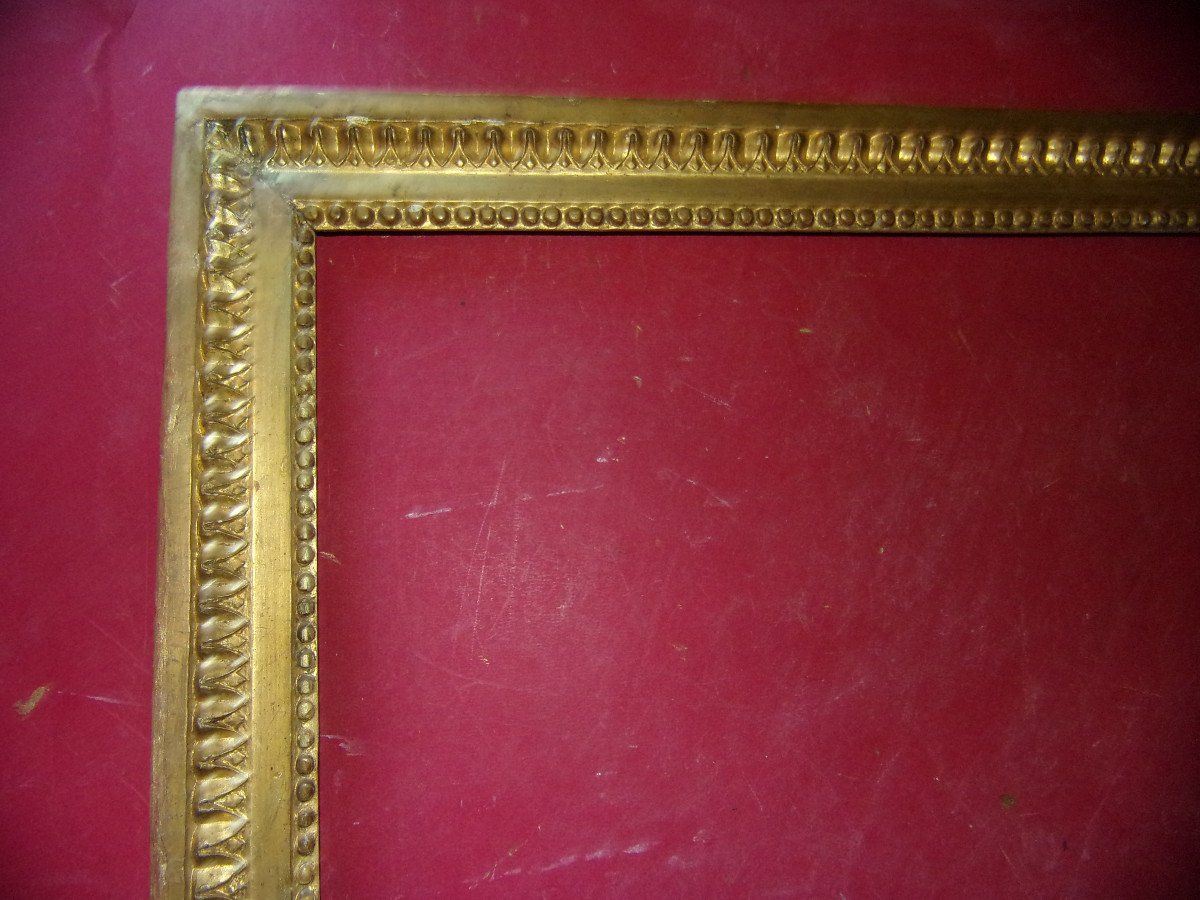 18th Century Frame, Louis XVI, In Gilded Wood.-photo-2