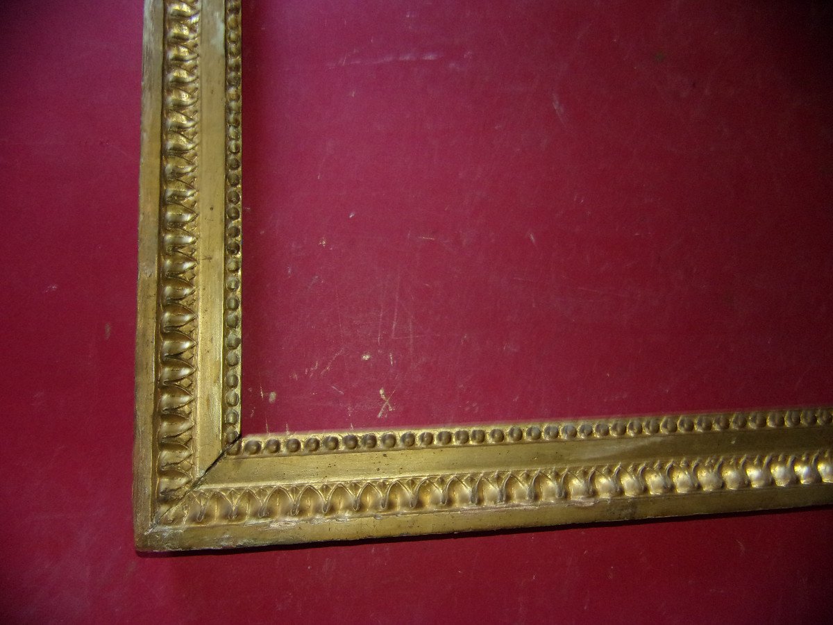 18th Century Frame, Louis XVI, In Gilded Wood.-photo-1