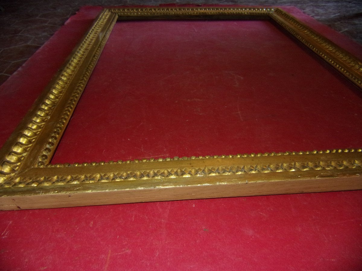 18th Century Frame, Louis XVI, In Gilded Wood.-photo-4