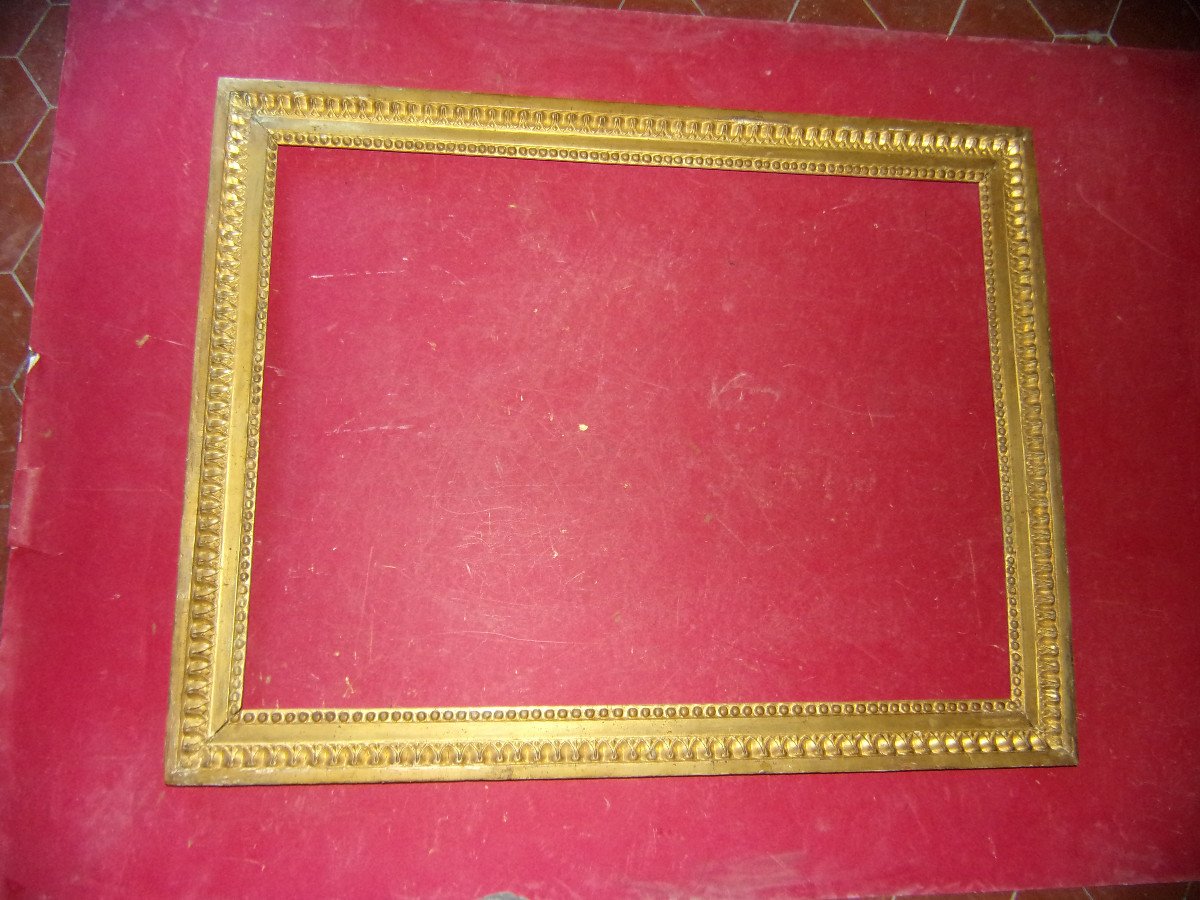 18th Century Frame, Louis XVI, In Gilded Wood.